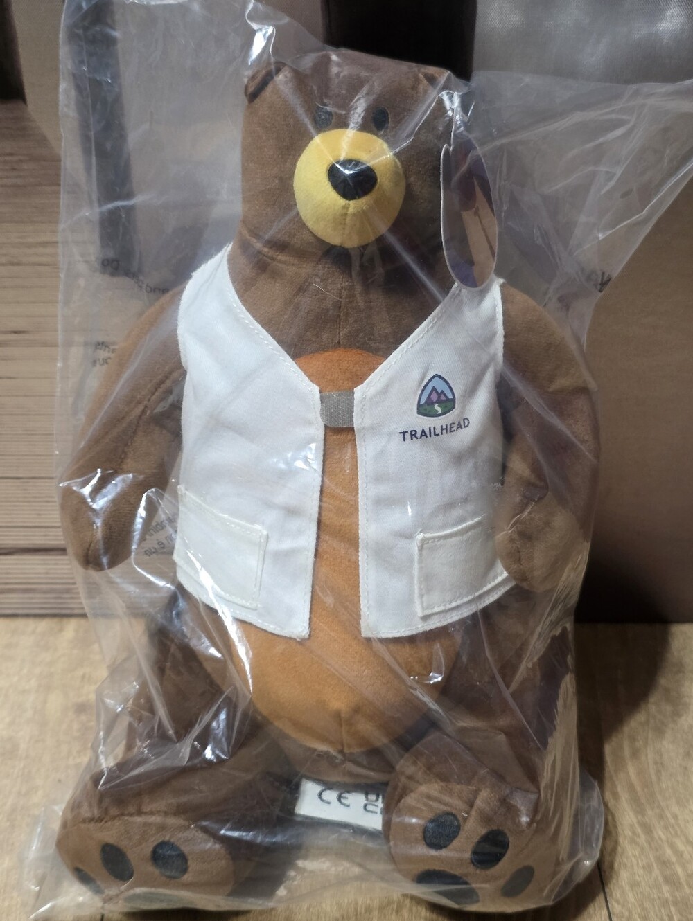 Salesforce Codey Bear Plush Brown with White Trailblazer Vest